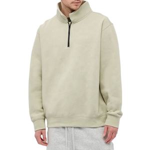 Pull à glissière surdimensionné en polaire durable pour hommes Sweat-shirt écologique personnalisé Design brodé Pull à imprimé solide - Product Image 1