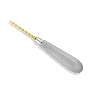 Oral Surgery Stainless Steel <b>Tooth</b> Extraction <b>Tools</b> Dental Luxating Elevator 5.0mm Wide Straight With Gold Tip - Product Image 5