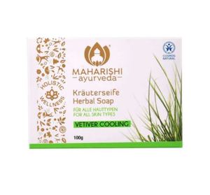 Savon au Khus Maharishi Ayurveda, savon naturel au vétiver (100g), usage quotidien, durée de conservation de 3 ans, fabriqué à Delhi, modèle Bk-09 - Product Image 1