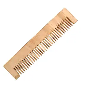 Neem Wood <b>Comb</b> Eco-Friendly Handmade Square <b>Wide</b> Tooth Design for Hair Styling Reduce Hair Fall Anti-Dandruff FAIZA CRAFT - Product Image 5