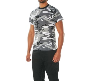 Nouveau T-shirt de sport élégant à coupe ajustée pour la musculation, motif camouflage Bottomland, manches courtes, coupe carrée, respirant - Product Image 6