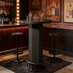 Set da Bar con Tavolo e Due Sgabelli, Tavolino da Caffè e Sedie, Set per Taverna - Set di Mobili da Bar - Product Image 3