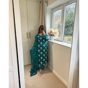 Designer Fancy Style Long Top Pant Dupatta-para vestidos de graduación - Product Image 4