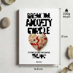 Original Design ZS-PC0047 Breaking the Anxiety Cycle Guided Journal 87 Pages Custom Wholesale <b>A5</b> <b>Notebook</b> for Online Retailers - Product Image 2