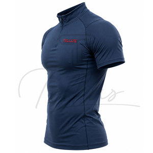 Camiseta de compresión al por mayor para hombre, poliéster y spandex, transpirable, para correr, atlética, para gimnasio. - Product Image 3