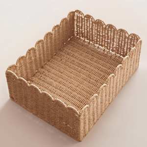 Best Price 2026 Luxury Handwoven Seagrass Storage <b>Basket</b> Attractive Rectangle Design Bathroom Storage Boxes Vintage Decoration - Product Image 1