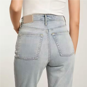 Pantalones Vaqueros Elegantes de Corte Moderno para Mujer, Mezclilla de Alta Calidad con Servicio OEM y Precio Competitivo al por Mayor - Product Image 5