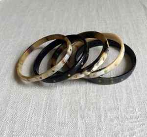 Bracelet manchette et collier en corne de buffle naturelle, bijoux de mode de luxe faits à la main, sur mesure, toutes tailles - Product Image 6