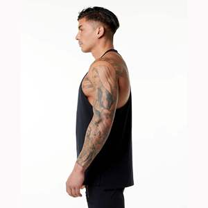 Nouveaux débardeurs de sport pour hommes, respirants, à séchage rapide, écologiques, en polyester/coton, couleur personnalisée, musculation, fitness, premium - Product Image 5