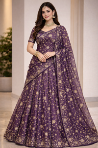 ผ้าไหมวิสโคสแท้พิมพ์ลายปักประณีต พร้อมงานปักลูกปัดละเอียดอ่อน ดีไซน์เนอร์ออกแบบ - Product Image 4