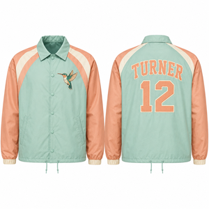 Streetwear Coaches <b>Jacket</b> producer premium polyester lining pockets collar coated <b>packable</b> oversized regular reversible seasonal - Product Image 2