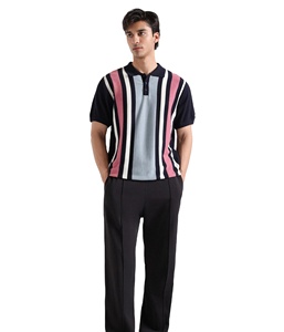 Polo en coton simple avec logo brodé personnalisé pour hommes nouvelle mode polo décontracté toutes les couleurs de haute qualité confortable - Product Image 1