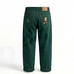 Acid Wash Baggy Jeans Mens Denim Loose Fit Oversized Vintage Style Streetwear Casual Wear Urban Fashion Clothing - Product Image 2