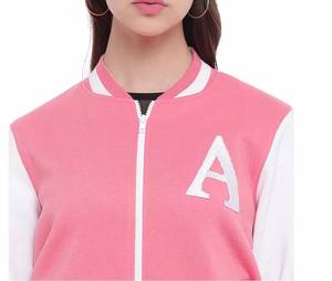 เสื้อแจ็คเก็ตผู้ชายลำลองแบบติดกระดุมสีตัดต่อสำหรับโรงเรียน เบสบอล OEM แจ็คเก็ตวาร์ซิตี้คุณภาพสูงสำหรับทุกเพศ - Product Image 6