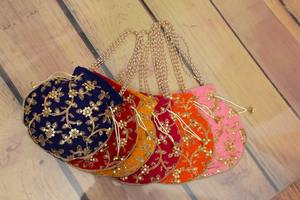 Bolsa india Potli, soporte para Kumkum, loto, Diya, cesta corporativa, recuerdo festivo y de boda, recuerdo de inauguración de casa, regalo de agradecimiento, recuerdos de fiesta - Product Image 3