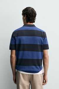 Suéter de Punto a Rayas en Negro y Azul Marino para Hombre, 100% Algodón, Transpirable, Casual, con Cuello Johnny, Personalizable al por Mayor - Product Image 5