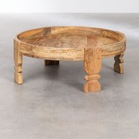 Table basse en bois de manguier Vandana Amber Harmony