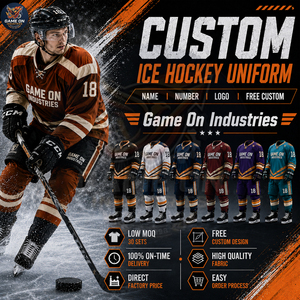 OEM ODM High Quality Breathable Custom Team Uniforms Direct Factory Price With Own Logo Personalized Ice Hockey Jersey Sets - Product Image 6