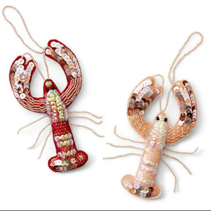 เครื่องประดับรูปกุ้งมังกรประดับลูกปัดทำมือ น่ารัก ธีมทะเล ตกแต่งคริสต์มาส - Product Image 1