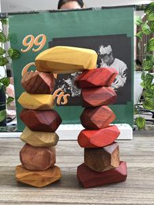 Roches d'équilibrage en bois Tumi Ishi pour jouet Montessori du Vietnam fournisseur en gros de 99 données d'or - Product Image 6