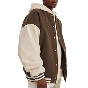 Compre Chaqueta Bomber Personalizada para Otoño e Invierno, Talla Grande, Hombros Anchos, Estilo Deportivo, Chaqueta Varsity de Béisbol - Product Image 2