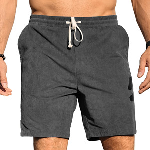 Shorts de jogging grande taille personnalisés, vente en gros, logo personnalisé, shorts de plage vierges pour hommes, shorts de bain à taille élastique pour hommes - Product Image 1
