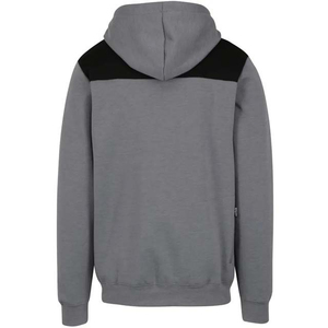 เสื้อฮู้ดดี้ทรงบ็อกซี่แบบครอปปิ้งสำหรับผู้ชาย สไตล์สตรีทแวร์ ตกแต่งด้วยการปะต่อผ้า ปักลาย และเย็บสีบล็อก ผลิตตามสั่ง - Product Image 4