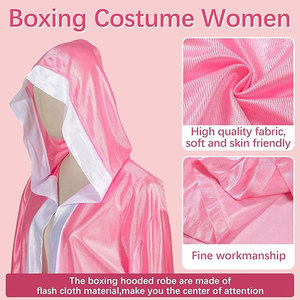 Disfraz de Boxeadora Champion para Mujer, Túnica con Capucha para Adultos, Atuendo de Halloween y Cosplay - Product Image 3