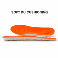 Semelles intérieures en PU orange de qualité supérieure, respirantes, en mousse souple, avec soutien de la voûte plantaire, absorbant les chocs, pour chaussures de course, de marche, de randonnée et de sport