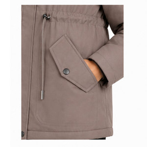 <b>Women's</b> Outdoor Winter <b>Parka</b> <b>Jacket</b> with High Collar, Adjustable Hood, Water Resistant Fabric and Durable Construction - Product Image 5