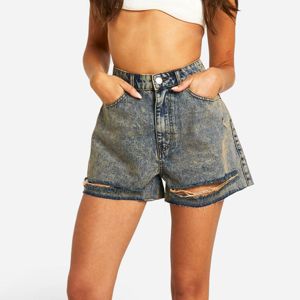 Shorts en jean pour femme de haute qualité, style streetwear, en toile, mi-élastiques, respirants, coupe régulière, couleur unie, écologiques, séchage rapide, prix raisonnable - Product Image 3
