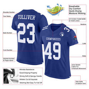 <b>Hot</b> Selling New Arrival American Football Uniform Breathable Plus Size Short Sleeve Printed Customizable Team Name Cheap Price - Product Image 4