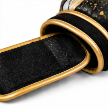 Guantes de Boxeo Negros con Detalles en Dorado, de Cuero PU, con Correa Ajustable para la Muñeca, Ligeros, para Artes Marciales - Product Image 6