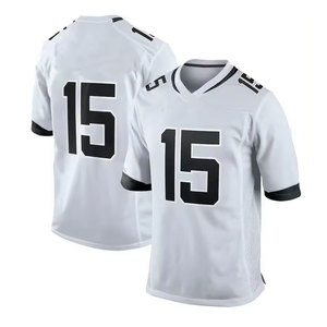 เสื้ออเมริกันฟุตบอลแขนสั้น ราคาถูก บริการ OEM ผลิตจากโพลีเอสเตอร์ 100% ระบายอากาศได้ดี แห้งเร็ว สีพื้น ดีไซน์ล่าสุด - Product Image 1