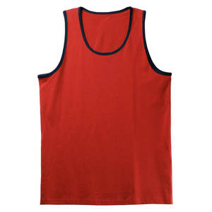 <b>Men's</b> Custom Logo Tank <b>Tops</b> Quick Dry Ribbed 100%Cotton Singlet Boxy <b>Cropped</b> Sleeveless Vest Custom High Quality Ribbed tank <b>Top</b> - Product Image 5