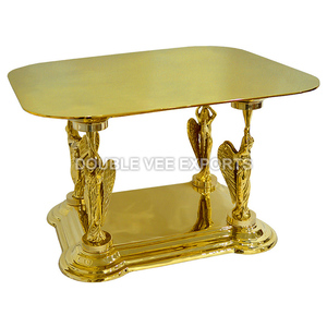 Monstrancia Tabor con Figuras de Ángeles |   Soporte de Latón para Altar – DOUBLE VEE EXPORTS - Product Image 2
