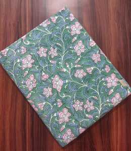 Tela de algodón indio premium con estampado a mano, tela de algodón hecha a mano, tela de algodón al por mayor, directo de fábrica. - Product Image 1