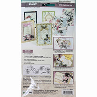 Kit de cartes artisanales pour jardinage PK6 (6 cartes + 6 enveloppes + embellissements) en papier couché simple face pour loisirs créatifs et fabrication de cartes DIY