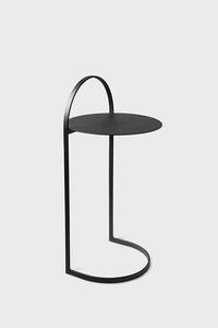 Mesa Auxiliar Alta y Delgada de Metal con Estructura Minimalista y Atractivo Moderno para una Disposición Compacta en el Espacio - Product Image 2