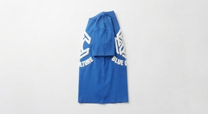 Camiseta Azul para Hombre con Logotipo en Relieve, Cuello Redondo, Manga Corta, Estampada, para Ropa Casual y Urbana - Product Image 2