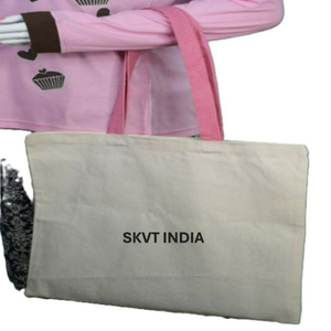 Sac fourre-tout promotionnel en toile 100 % coton de haute qualité pour femme, avec logo personnalisé imprimé, fermeture éclair supérieure et poignées, sac à bandoulière pas cher - Product Image 3