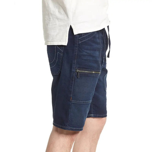 Top Premium Quality Men Sustainable Cotton <b>Jeans</b> Shorts Fitness Breathable Yoga Zipper <b>Fly</b> <b>Button</b> Shorts for Men - Product Image 6
