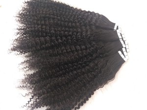Extensions de cheveux humains bouclés à bandes adhésives 2026, 100 % cheveux humains bruts non traités, sans nœuds, sans perte, qualité supérieure - Product Image 6