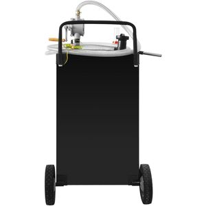 Serbatoio di Trasferimento Carburante Manuale da 35 Galloni con 4 Ruote per Benzina e Diesel, per Auto, Attrezzature per la Gestione del Prato e Materiali - Product Image 3