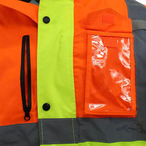 เสื้อแจ็คเก็ตสะท้อนแสงแบบ Hi Vis สำหรับงานก่อสร้าง เสื้อแจ็คเก็ตนิรภัยคุณภาพดี ขายดี เสื้อแจ็คเก็ตสะท้อนแสงสำหรับฤดูหนาวแบบ Hi Vis - Product Image 4