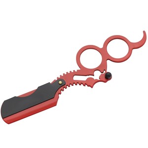 Sambrialmed International - Maquinilla de Afeitar Profesional de Doble Anillo de Acero Inoxidable para Barbería (Blanco y Negro) - Product Image 3