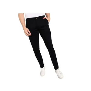Pantalon en jean décontracté pour homme, coupe slim, tissu élégant de haute qualité, confortable, pantalon de travail pour homme - Product Image 6