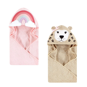 Soft Bamboo Cotton Hooded Bath <b>Towel</b> for Newborns Toddlers Super Absorbent Gender-Neutral Baby <b>Shower</b> Gift for Bathroom Use - Product Image 1