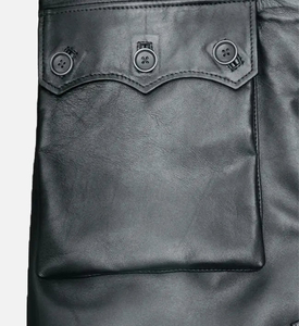 Customized Color <b>Leather</b> <b>Long</b> Coats For Men Oem Service <b>Long</b> Men Clothing Down Collar Coat Breathable For Winter <b>Leather</b> Coat - Product Image 6