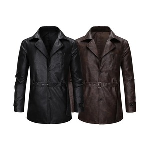 Abrigo de Cuero Ligero de Alta Calidad para Hombre, Fabricado Profesionalmente, Última Colección - Product Image 5